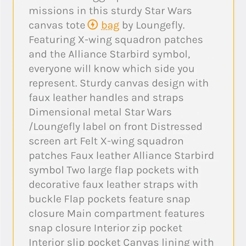 Loungefly Star Wars Rebel Olive Green Canvas Backpack with Brown Accents - Picture 12 of 13